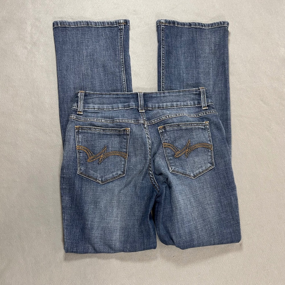 Wrangler Aura Bootcut Jeans Womens 7x32 Medium Wash Stretch Denim 09MWZAH